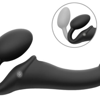 Strapless Strap-on "Vibrating Bendable" med 3 motorer
