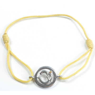 Chakra Aum Armbånd - 3 Chakra - med Safir - 14mm