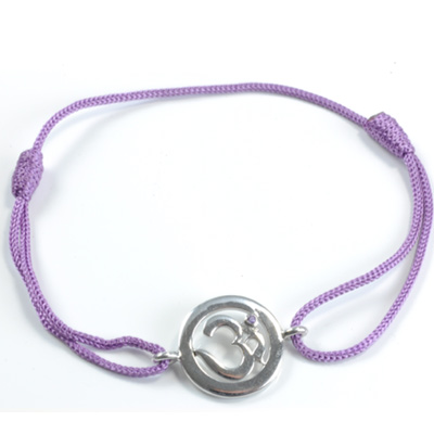 Chakra Aum Armbånd - 7 Chakra - med Ametyst - 14mm