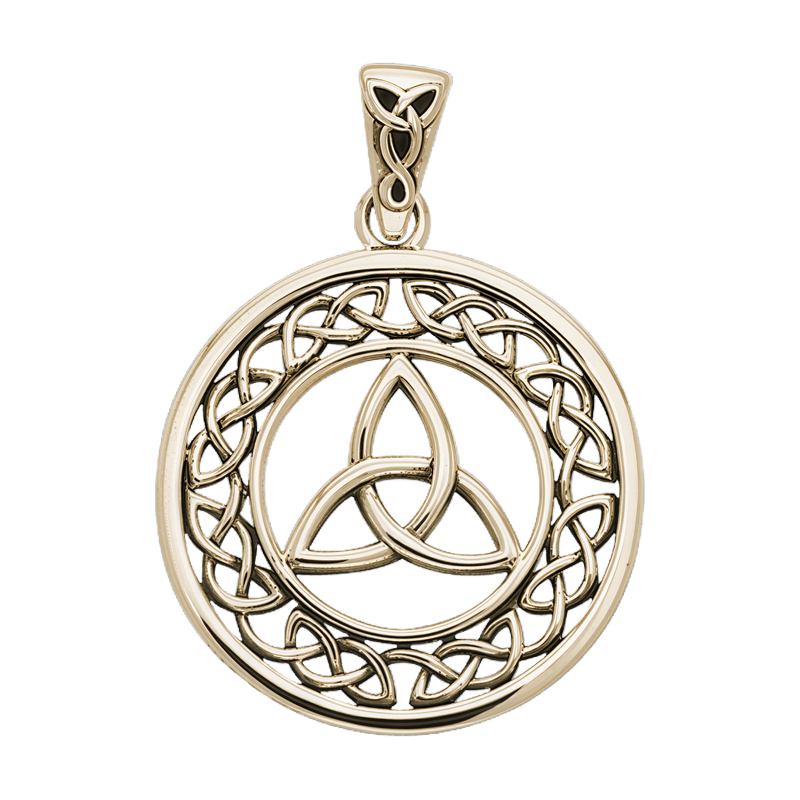 Vedhæng med Triquetra - Treenighedssymbolet - 33mm - u/kæde