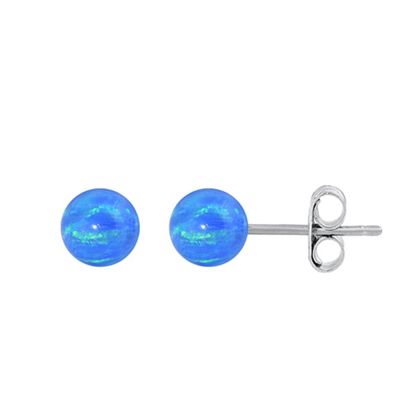 Ørestikker med Opal - 4 mm - pr par