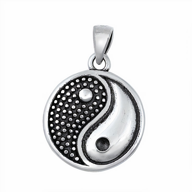 Yin Yang vedhæng - 20,5mm - u/kæde