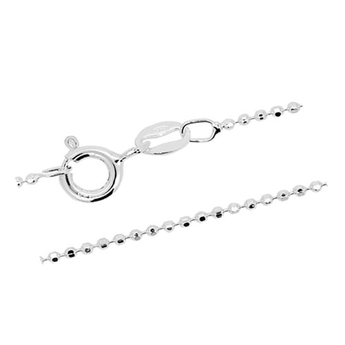 Kuglekæde - 42cm - tykkelse 1,2 mm