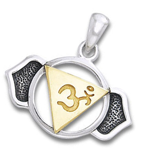 Chakra vedhæng 6 Chakra -  Ajna - Pinealchakraet - 23mm - u/kæde
