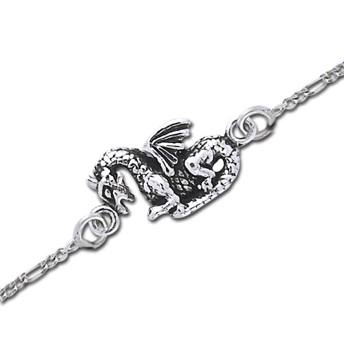 Armbånd med Lykke Drage - 17cm