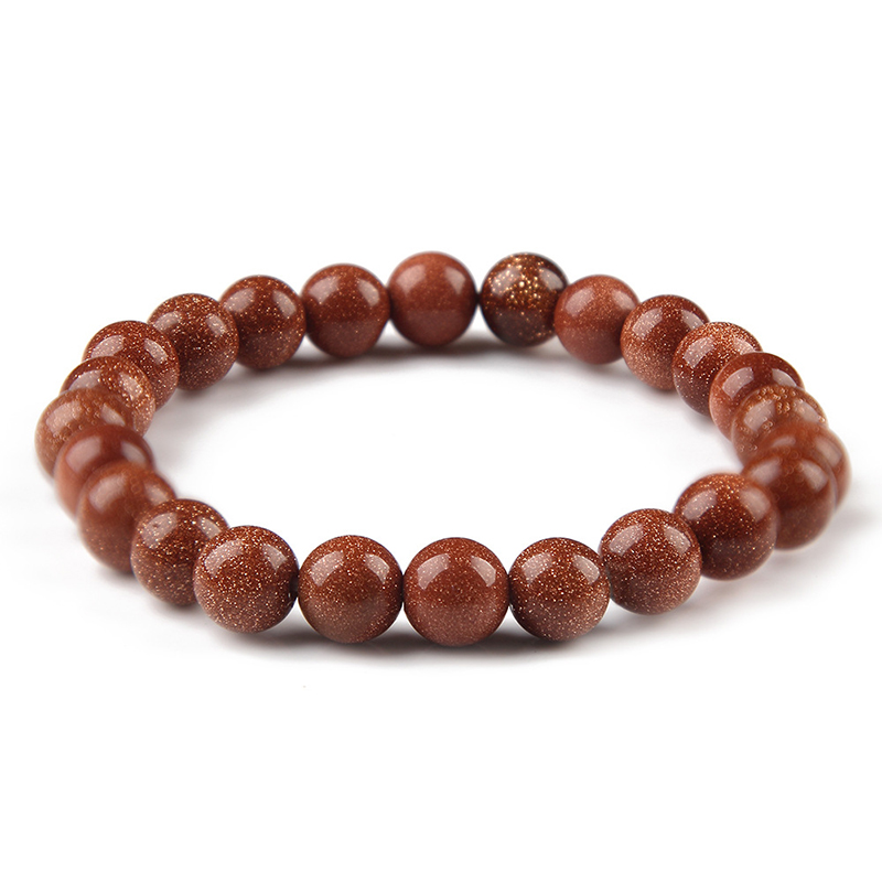 Armbånd - Guldsten - 8mm