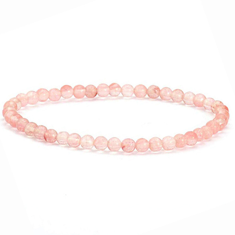 Armbånd Kirsebær Kvarts - 3mm