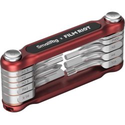 SmallRig 4813 x FILM RIOT 10-in-1 Folding Wrench Set with Multiple Angle Positioning Red